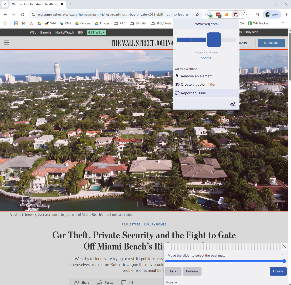 uBlock Origin Custom Filter Tool