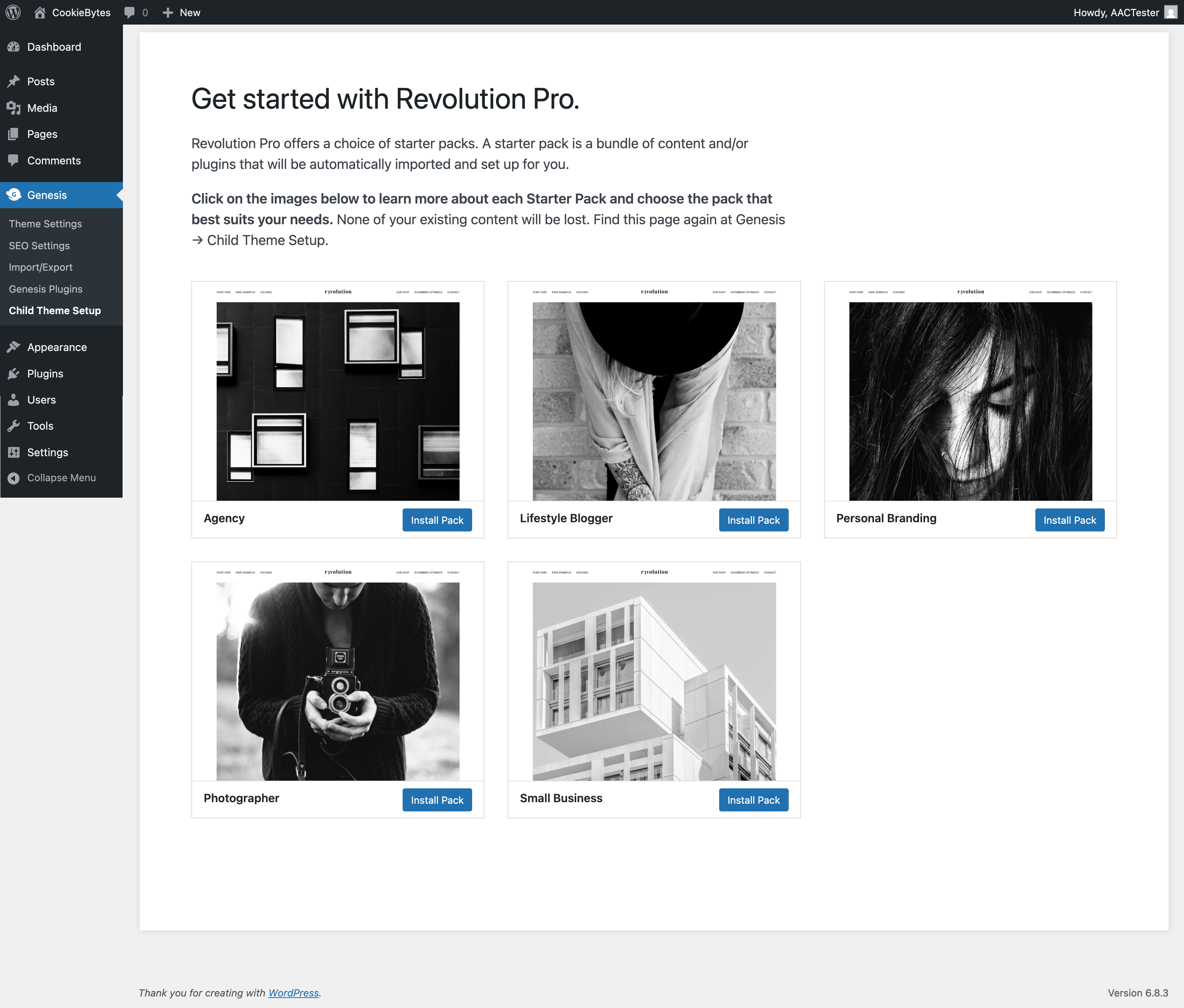 Flywheel setting up theme