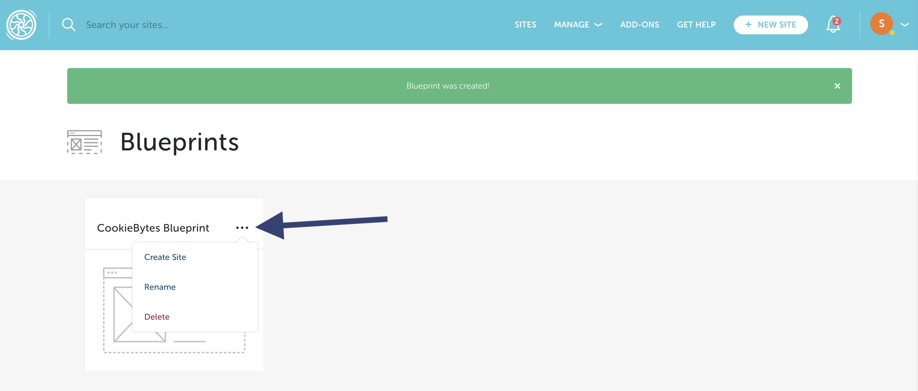 Flywheel using blueprint