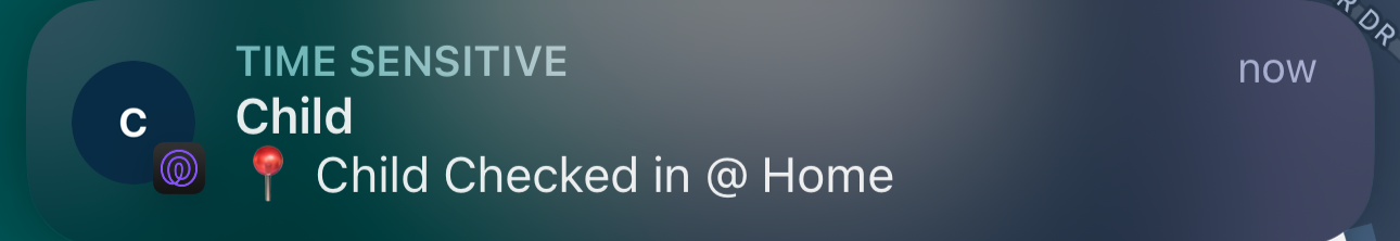 Life360 check-in alert