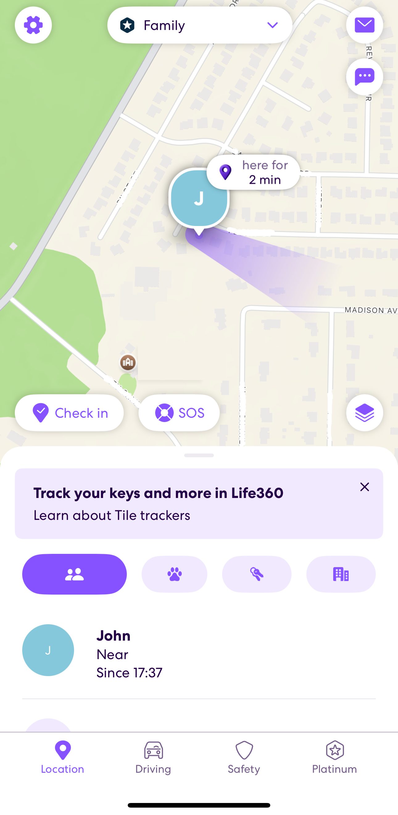 Life360 tracking 