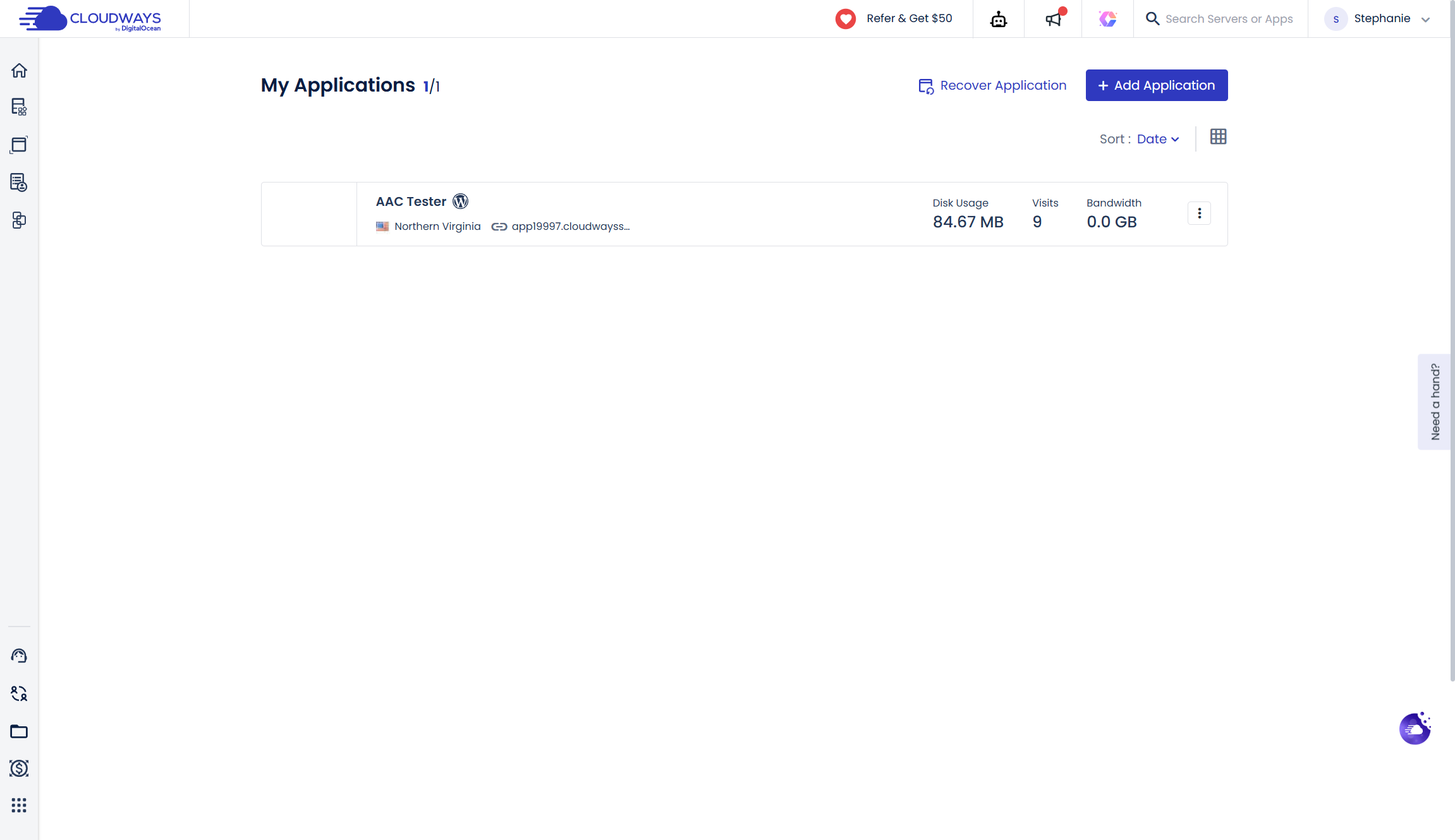 Cloudways app manager