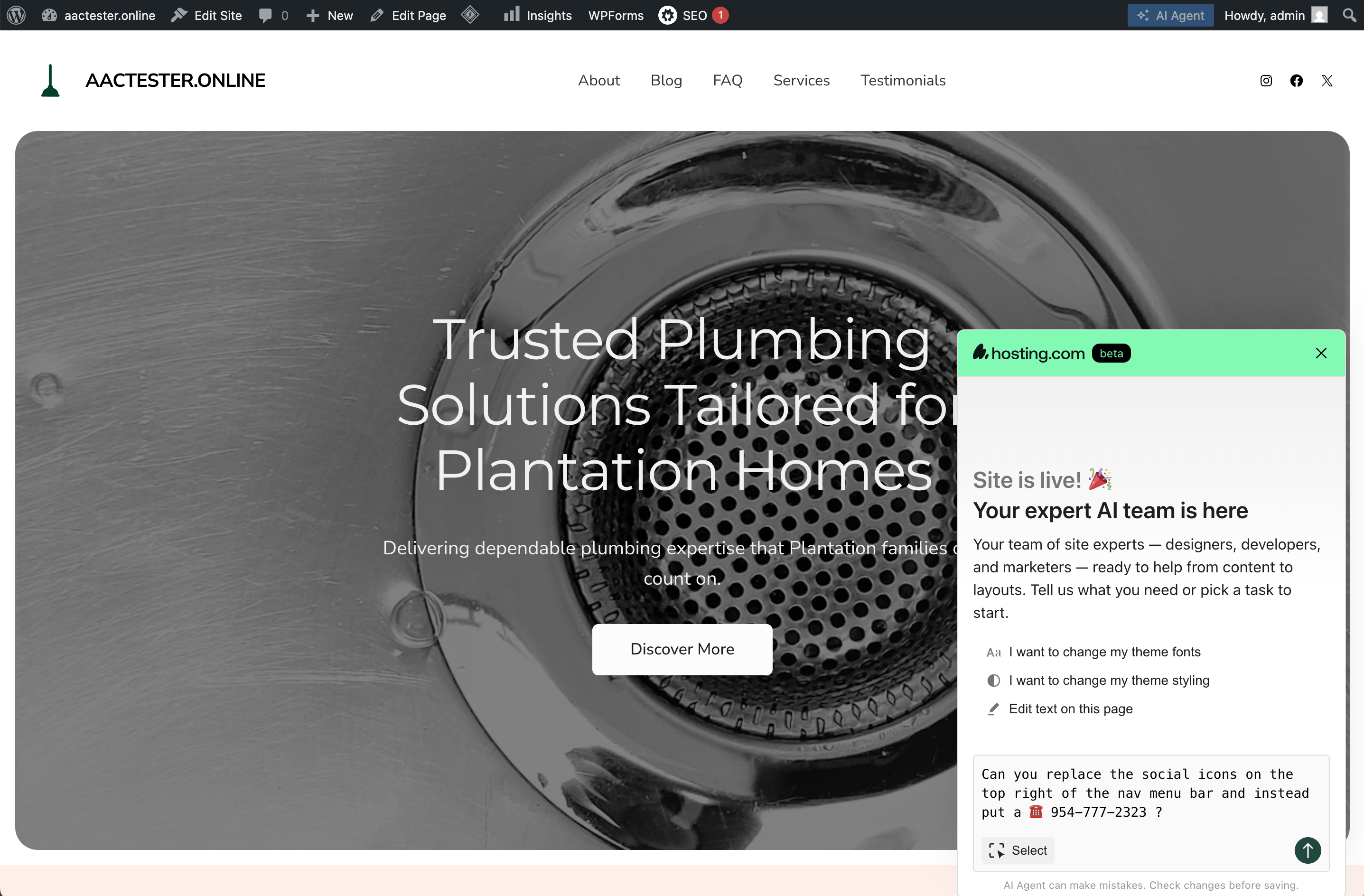 hosting.com site launched