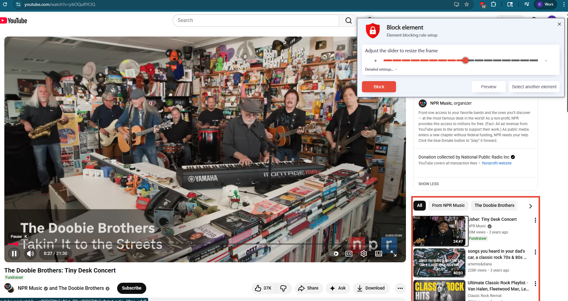 AdBlocker Ultimate block element setup