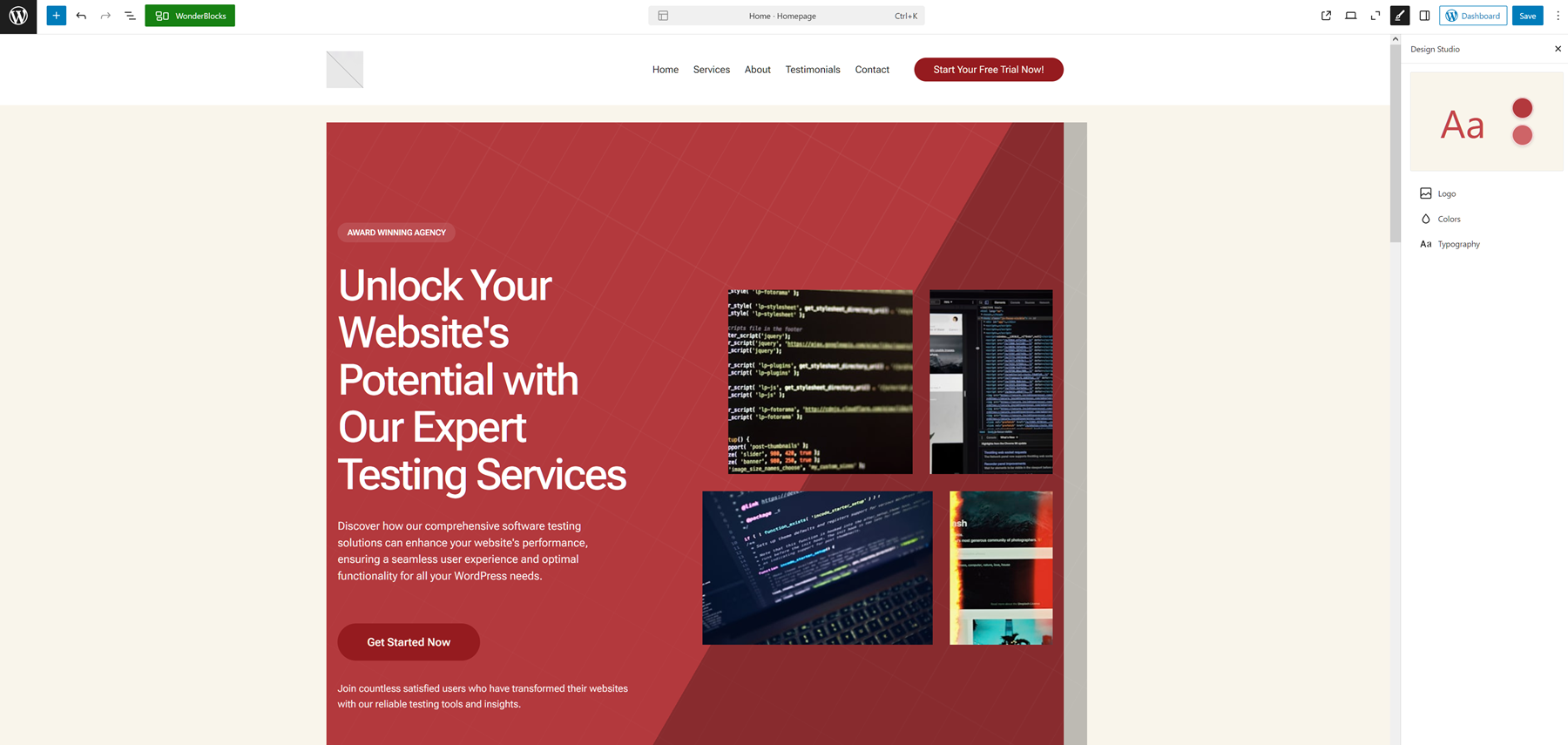 Bluehost site setup customization