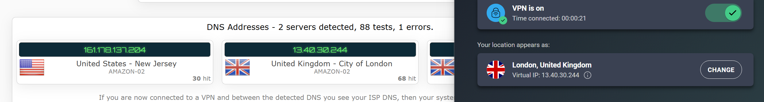 AVG VPN kill switch test