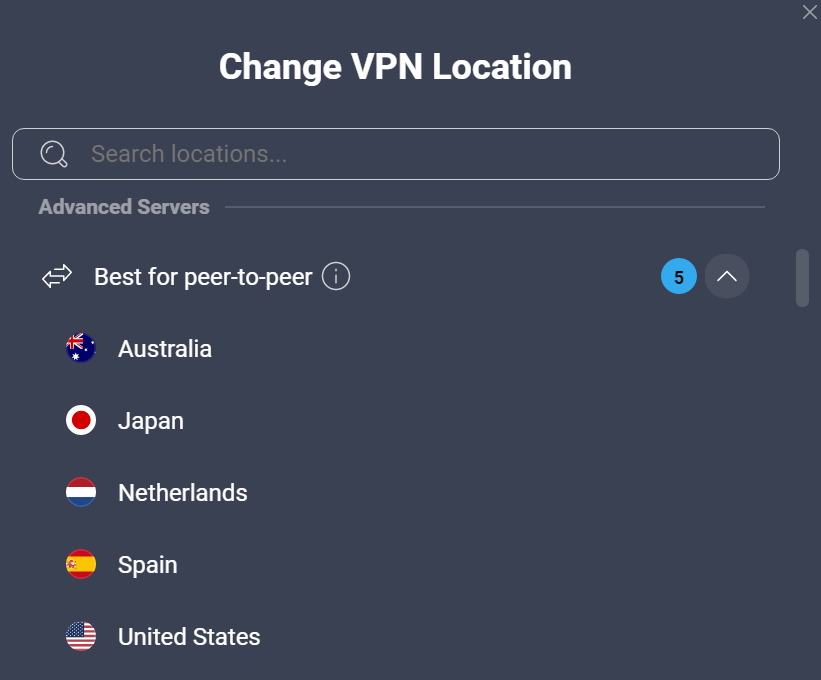 AVG VPN P2P Servers
