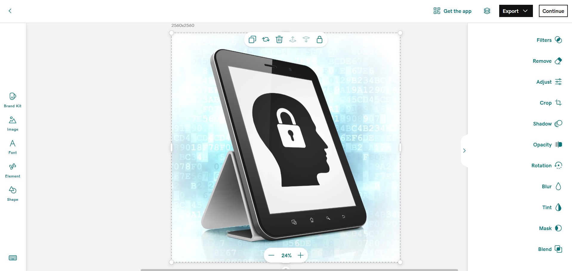 GoDaddy web builder photo editor 