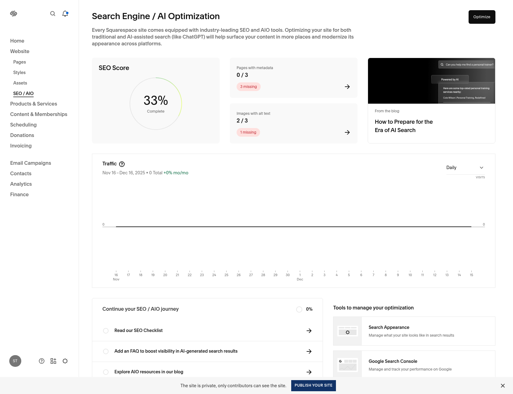 Squarespace SEO tools