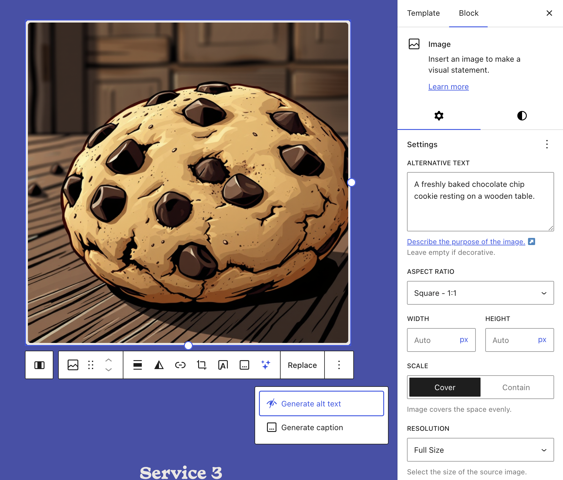 Example of WordPress.com image generator