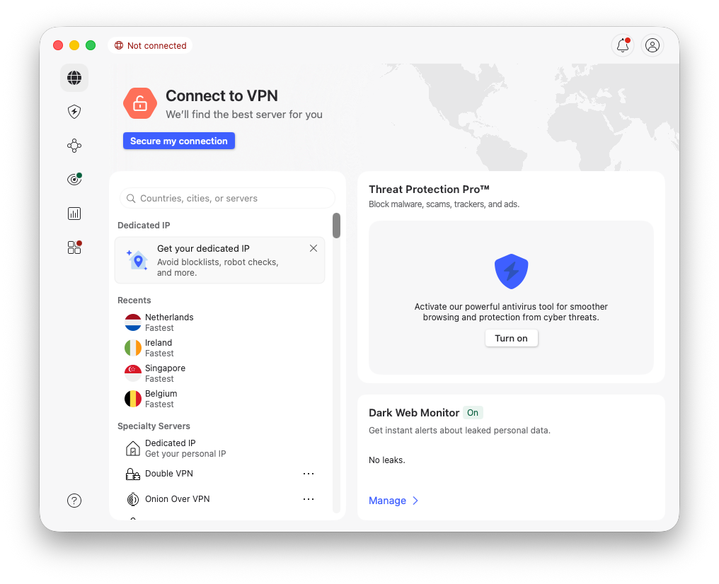 Install NordVPN app