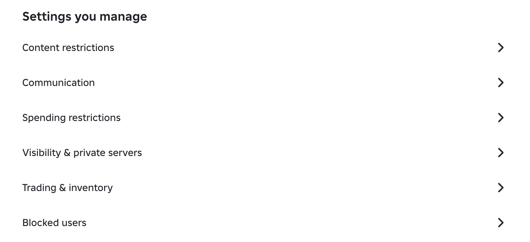 Manage Roblox parental controls
