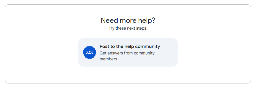 Google Account Help Community