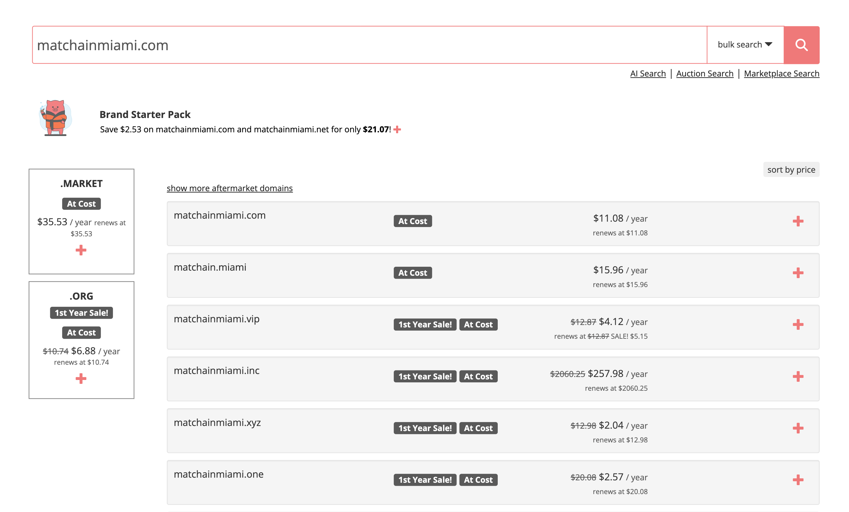 Example of location in domain name