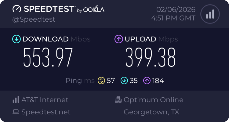 Baseline speed not connected to NordVPN