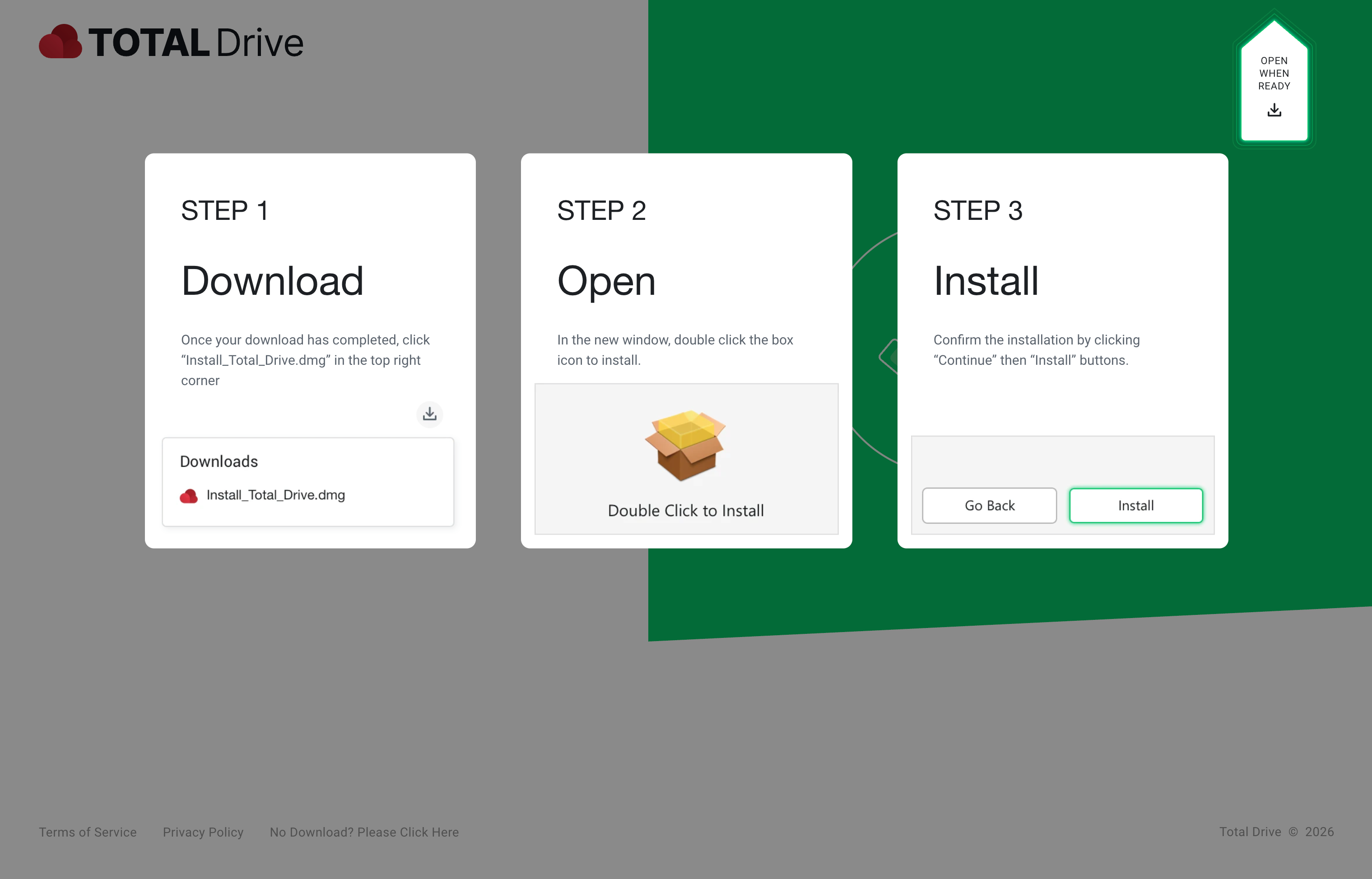 Downloading and installing Total Drive in 3 steps