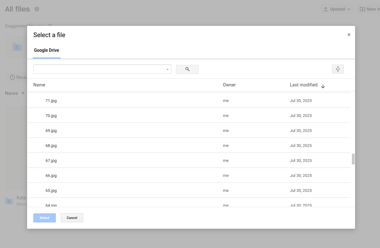 Importing files from Google Drive to Dropbox