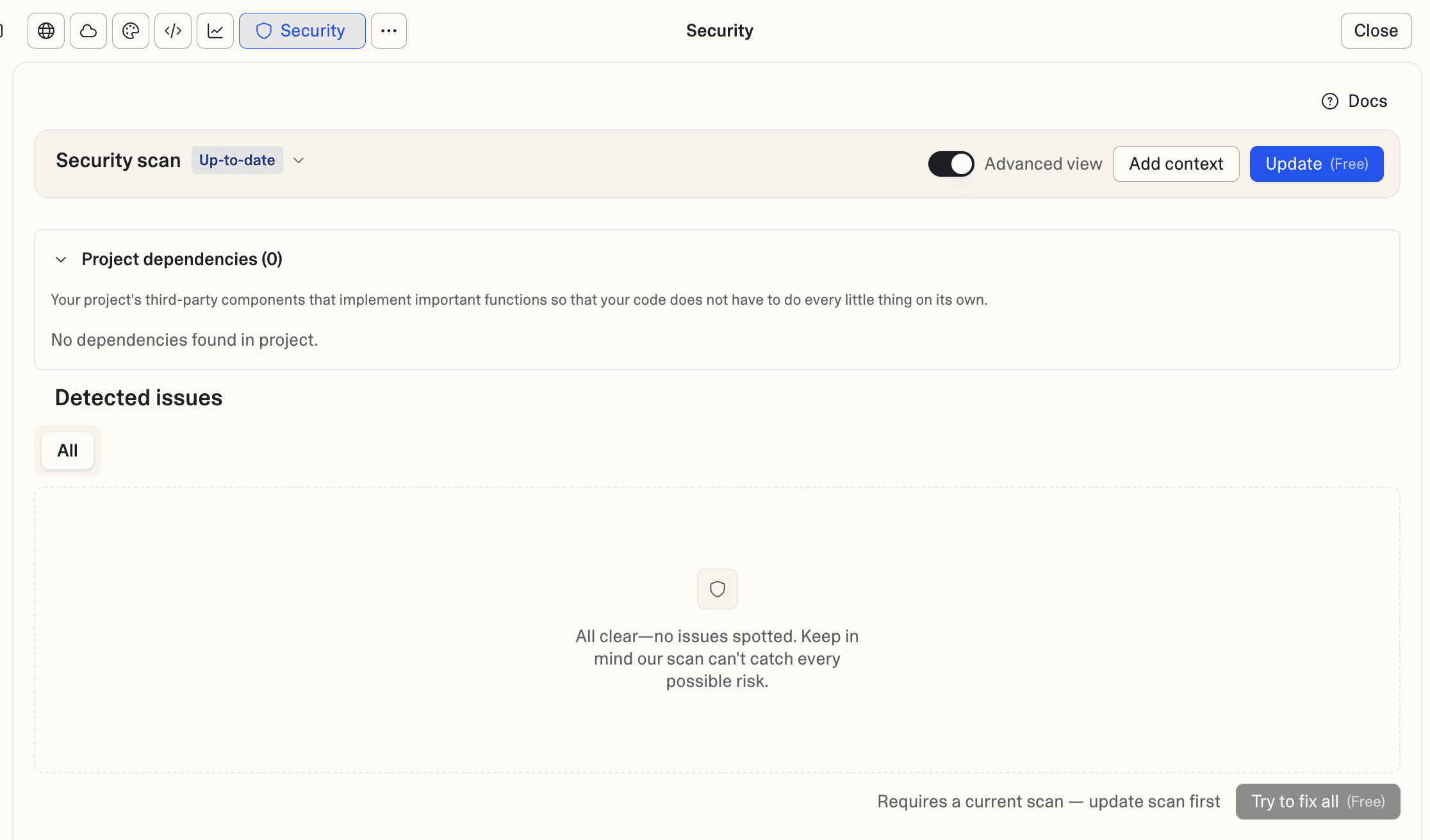 Run Lovable security scan