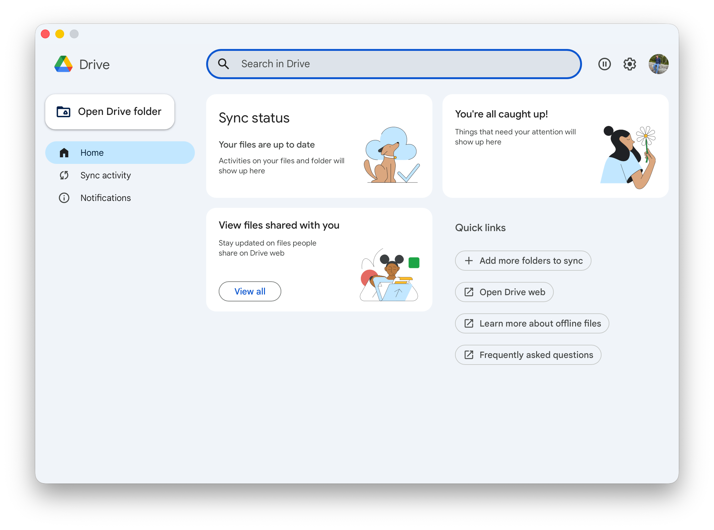 Getting started with Google Drive on macOS