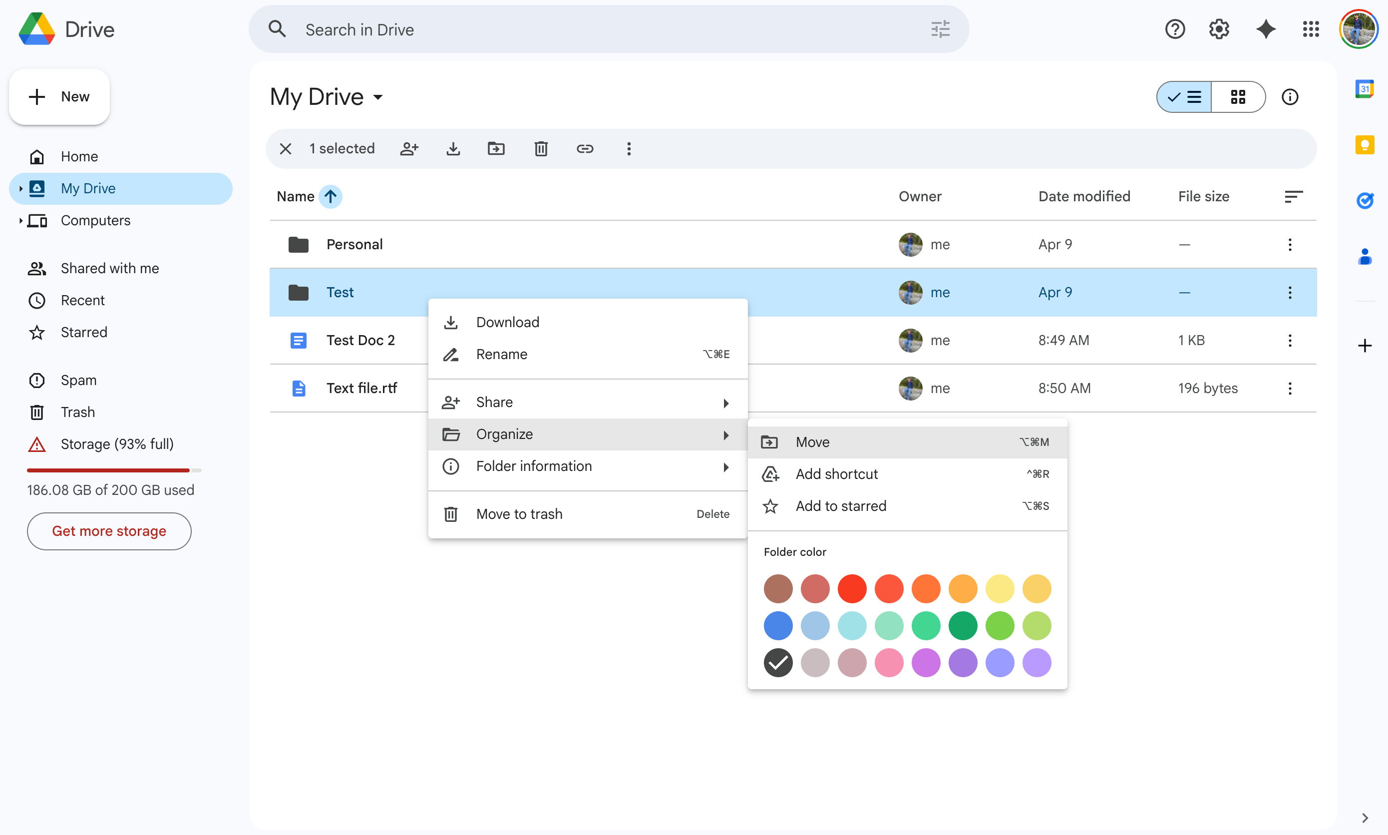 Organizing Google Drive