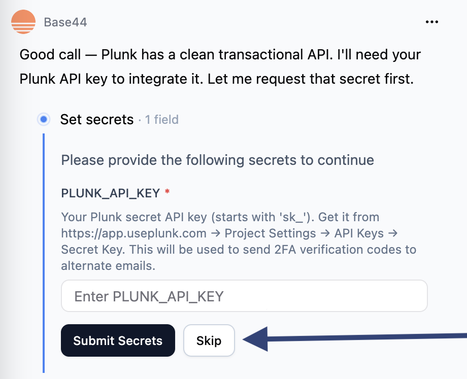 Must respond to Base44 prompts or get stuck in queue