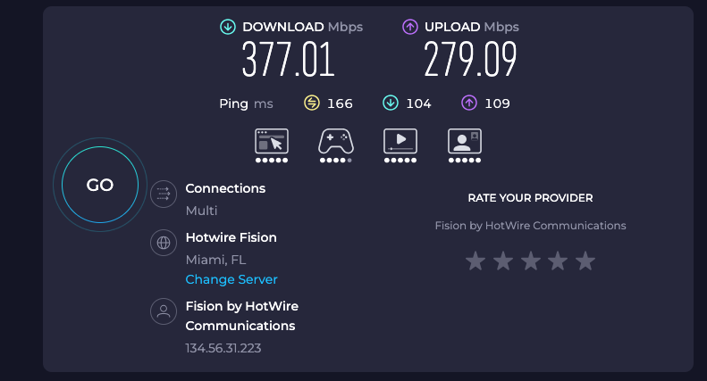 Firefox VPN speed test for All About Cookies
