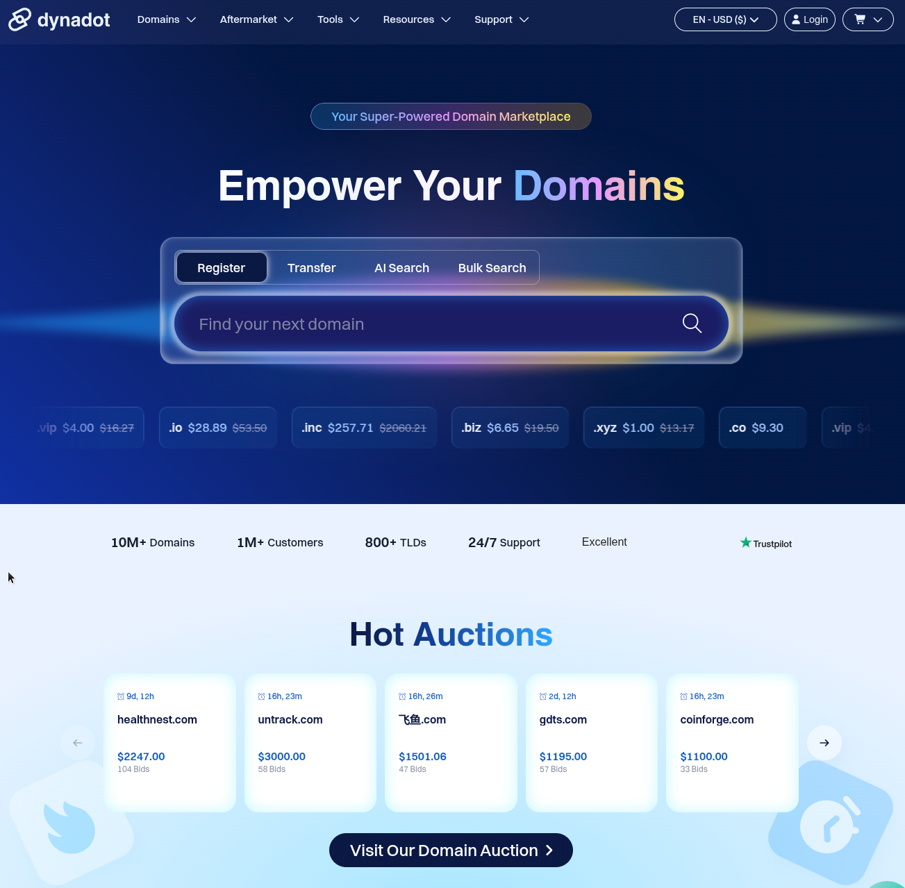 Dynadot domain registrar