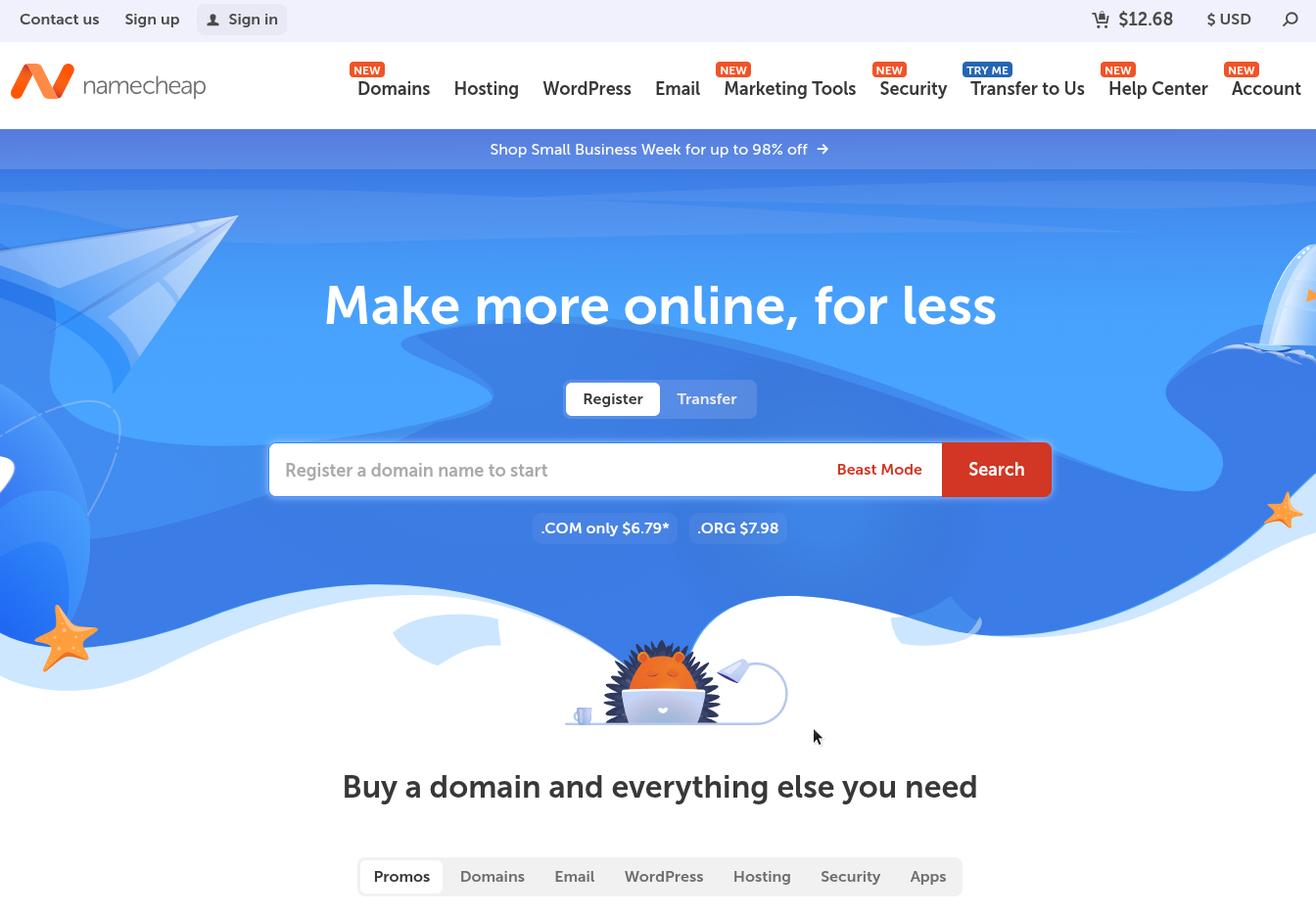 Namecheap domain registrar