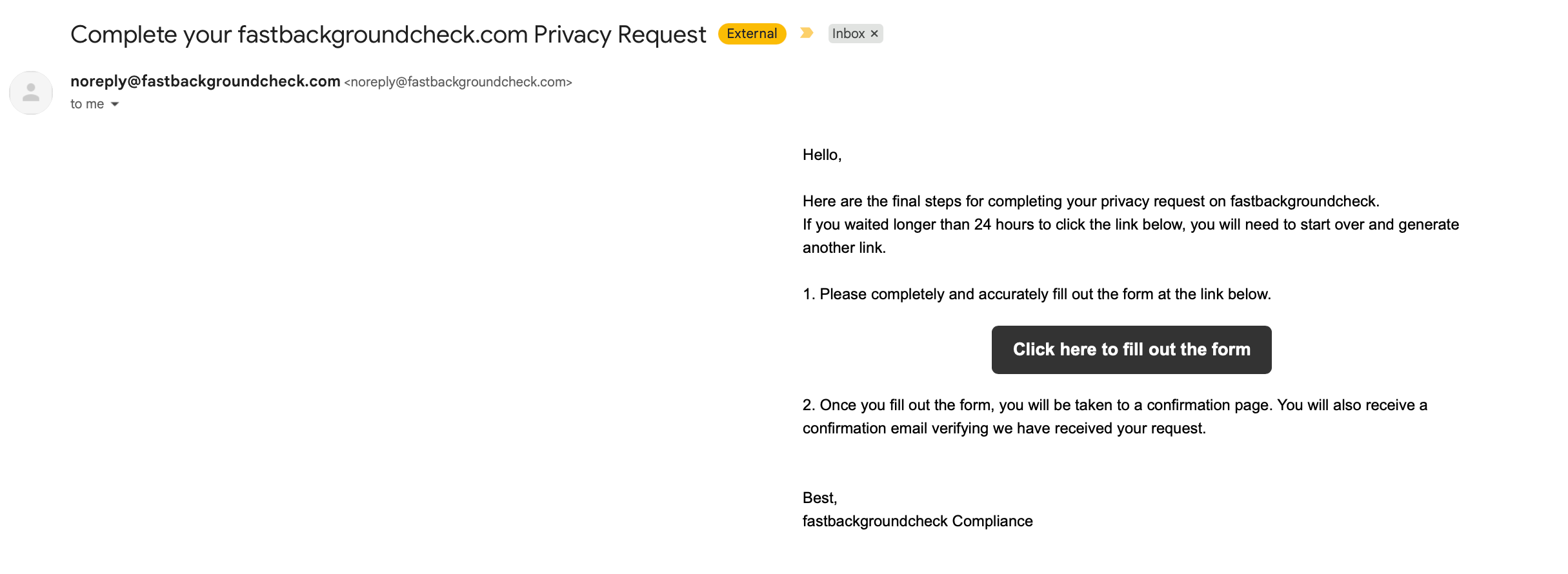 FastBackgroundCheck opt-out Step 3