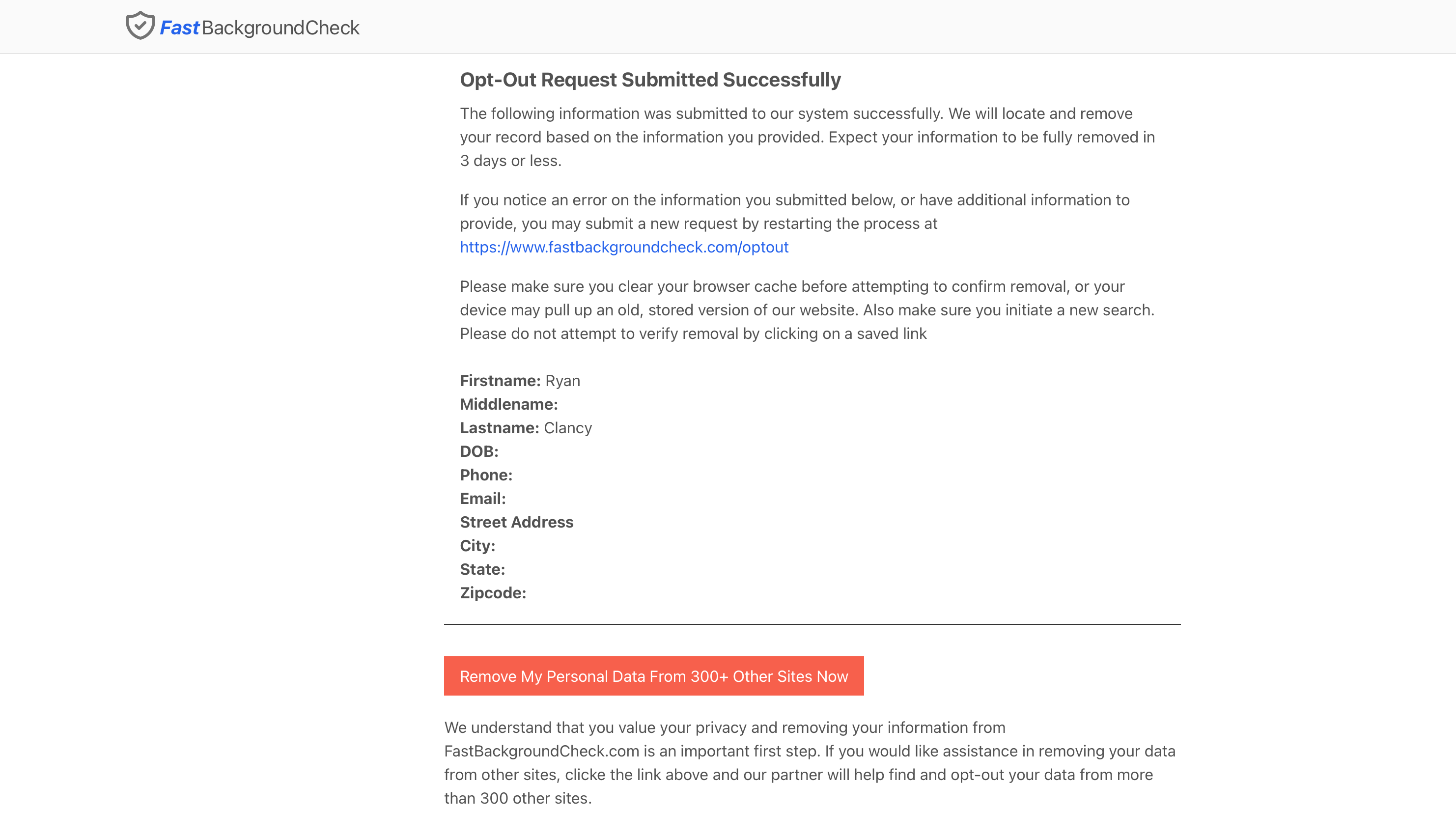 FastBackgroundCheck opt-out Step 5