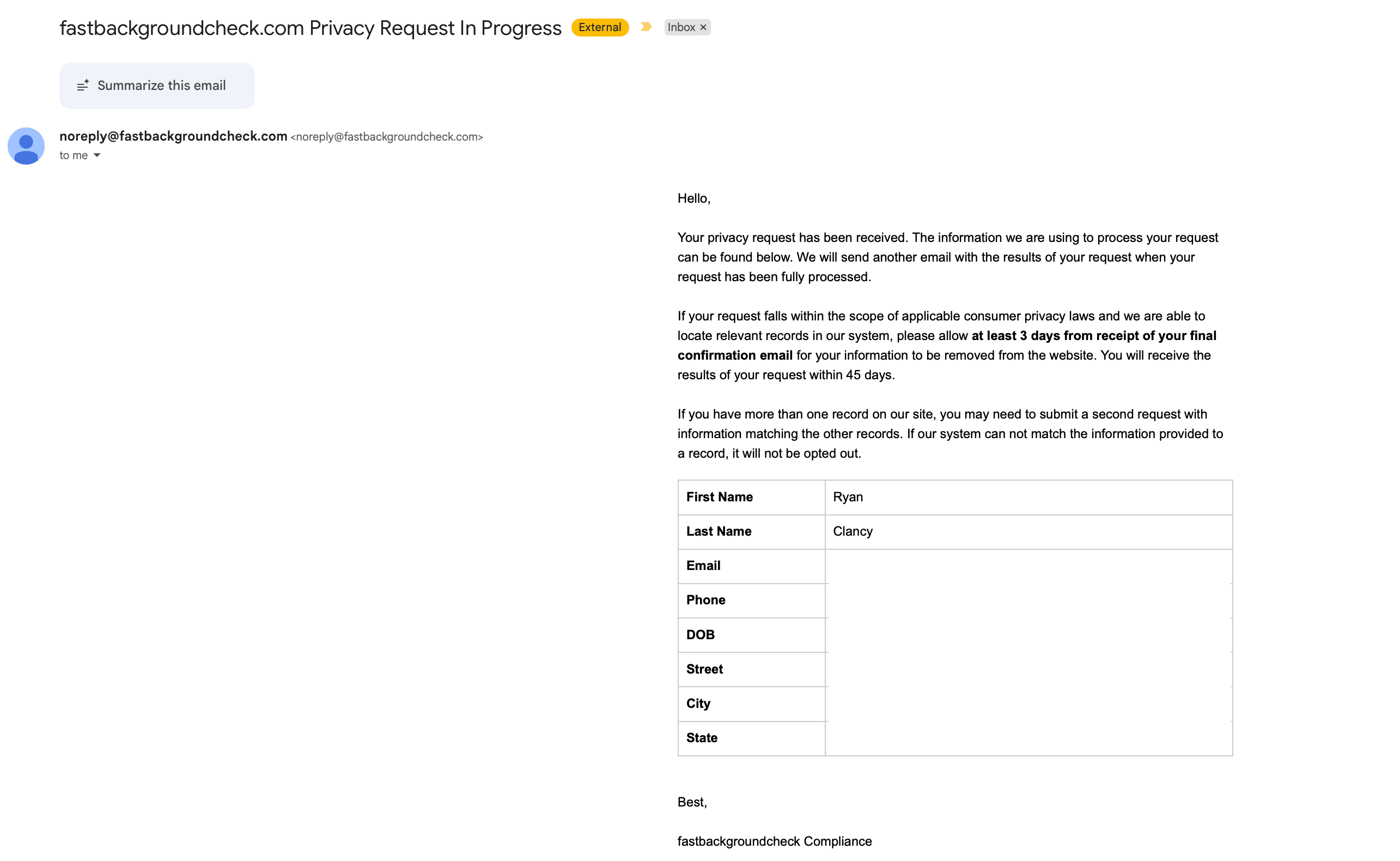 FastBackgroundCheck opt-out Step 6