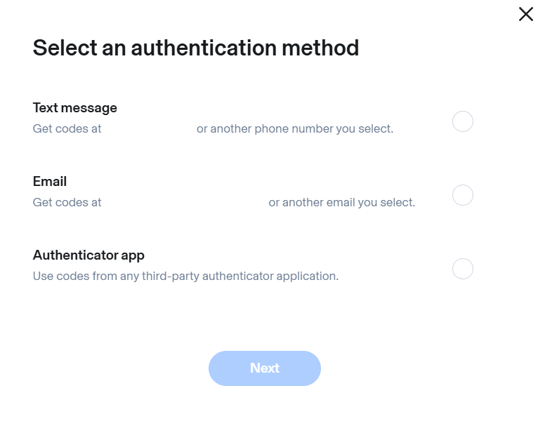 Aura 2-step verification