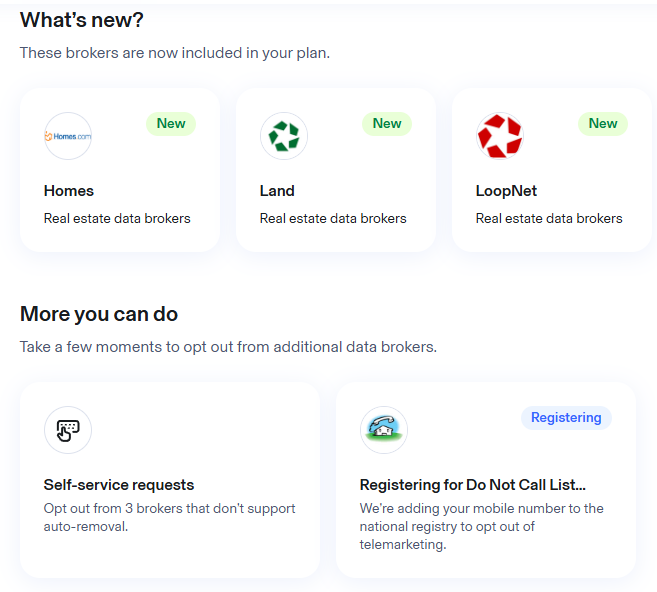New data brokers added to Aura coverage