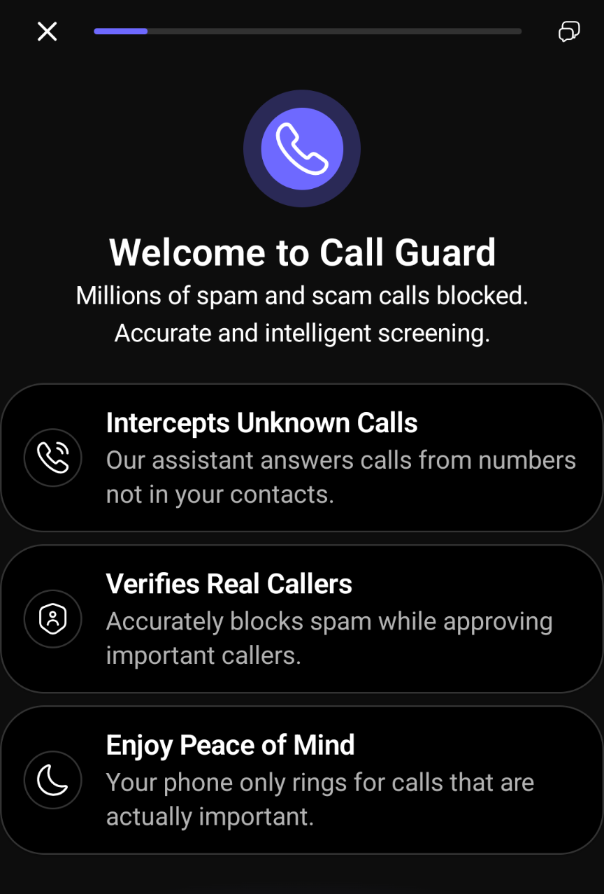 Cloaked Call Guard spam call protection