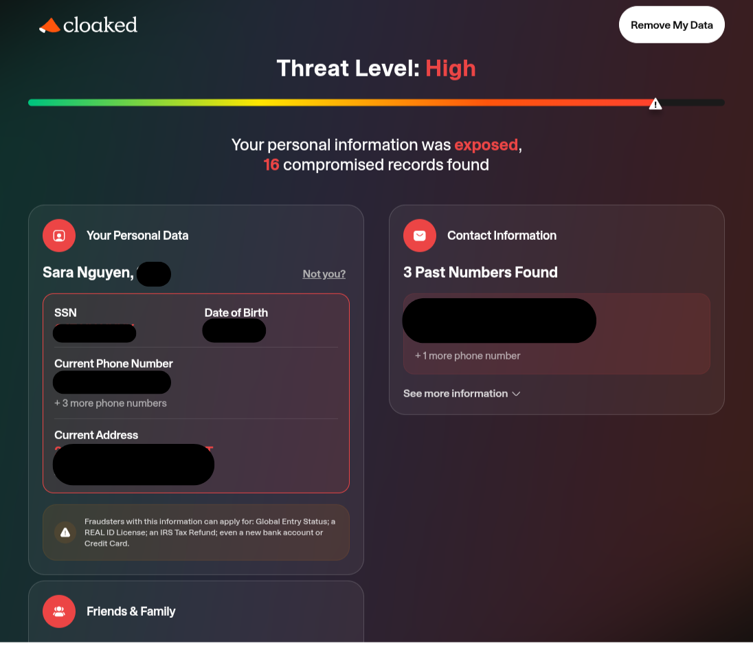 Cloaked free scan results for All About Cookies