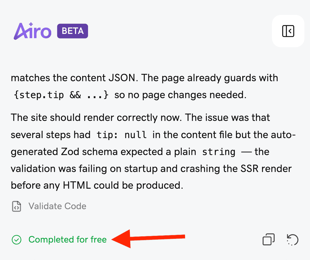 Airo fixing coding errors for All About Cookies 