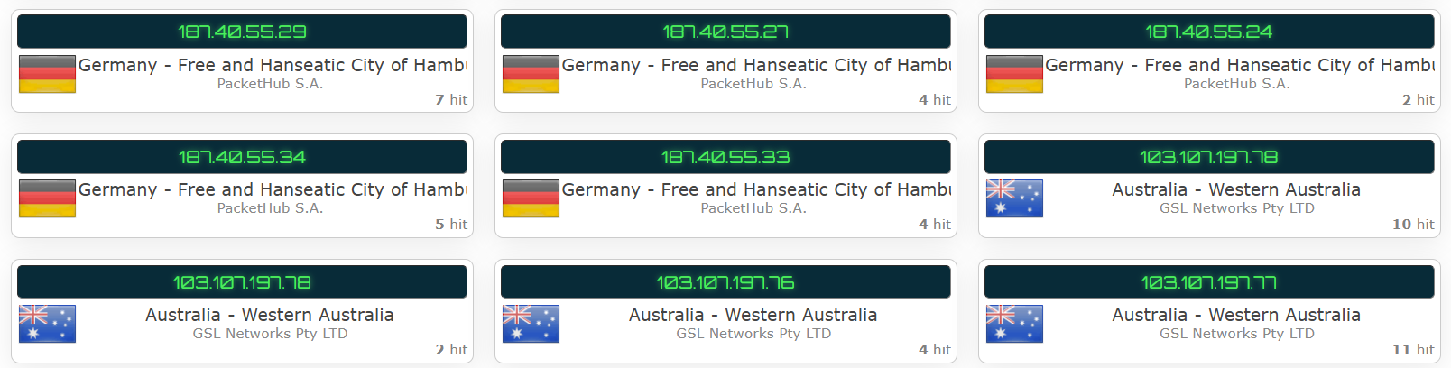 NordVPN's kill switch test results (pass)