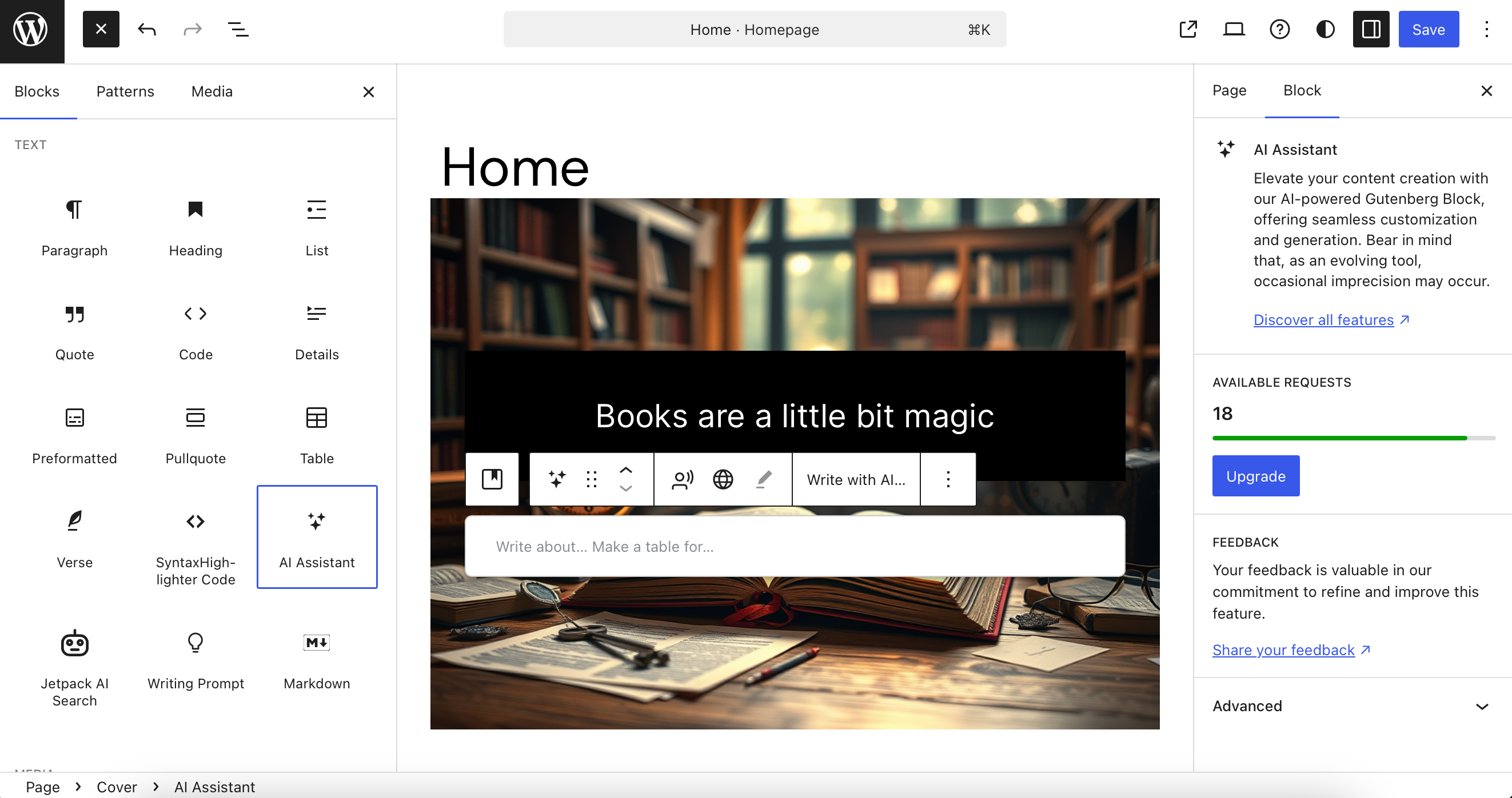 WordPress AI Assistant