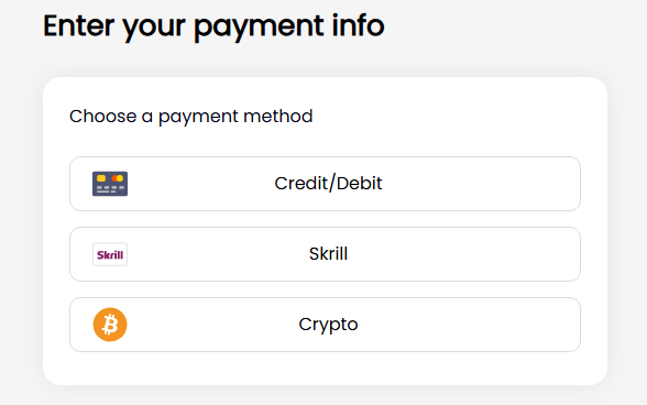 SpyX payment options