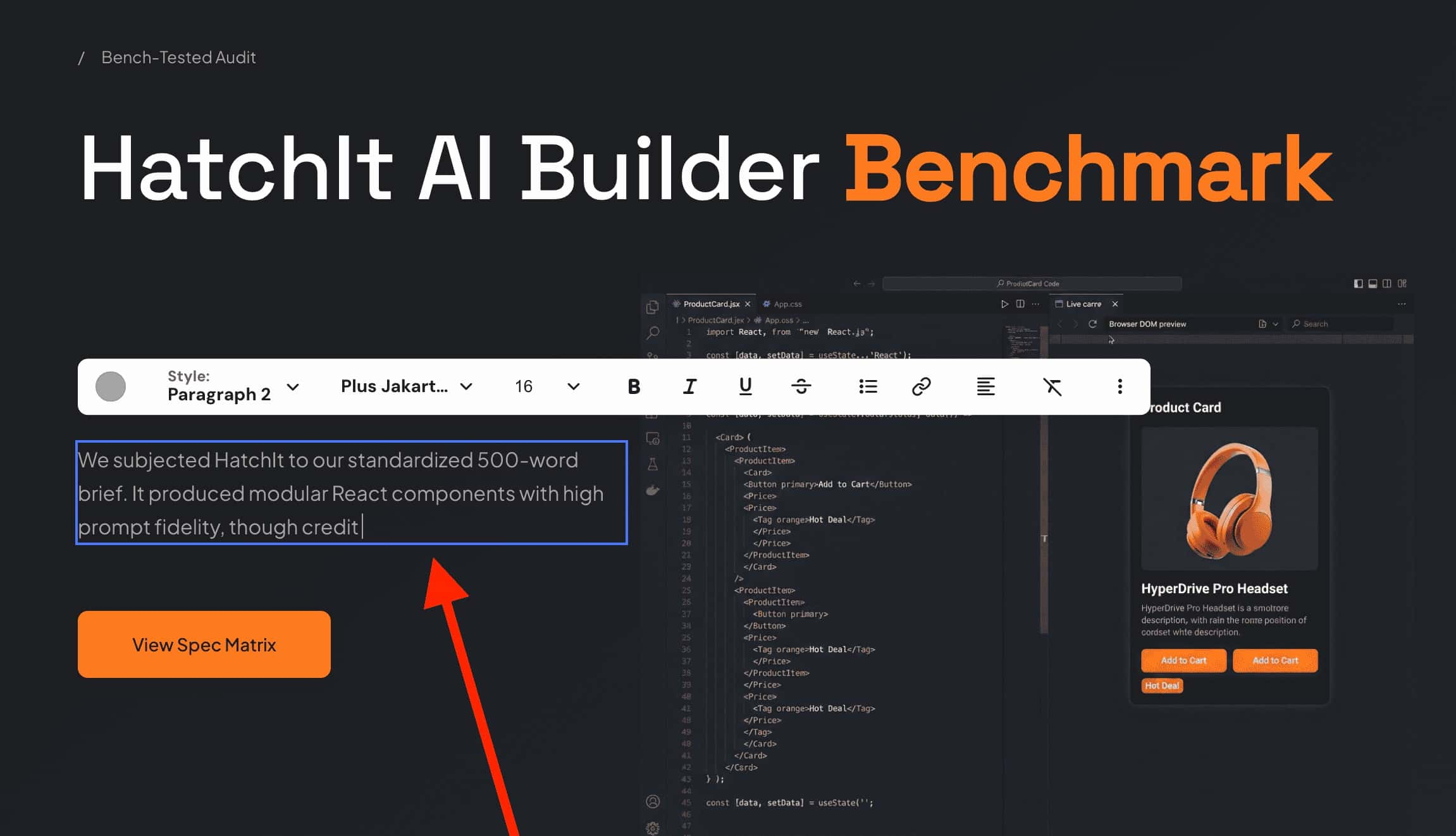 Hostinger AI Builder review making manual text edits