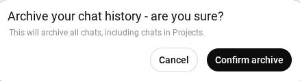Archive all ChatGPT chats