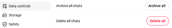 Delete all ChatGPT chats