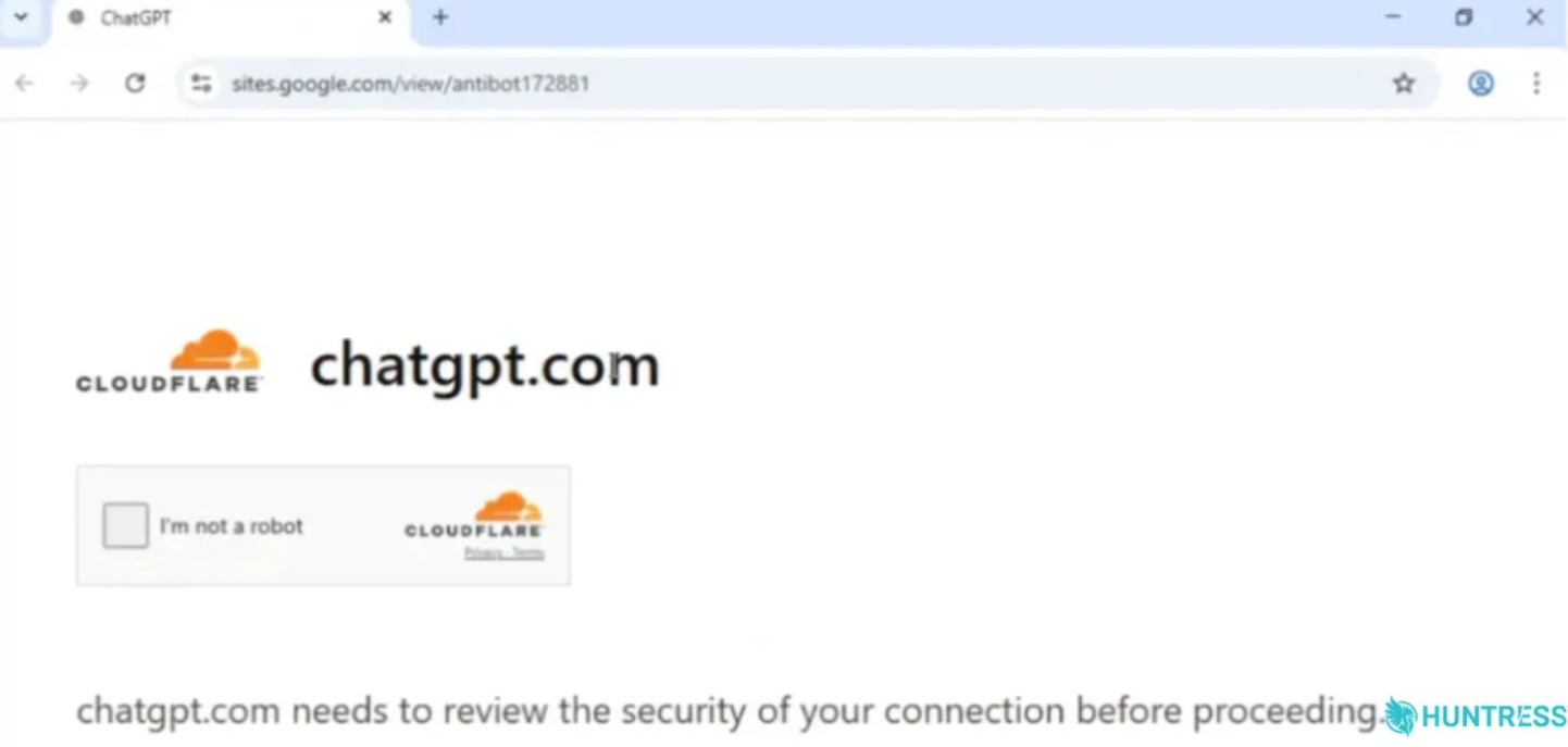 Fake ChatGPT error malware