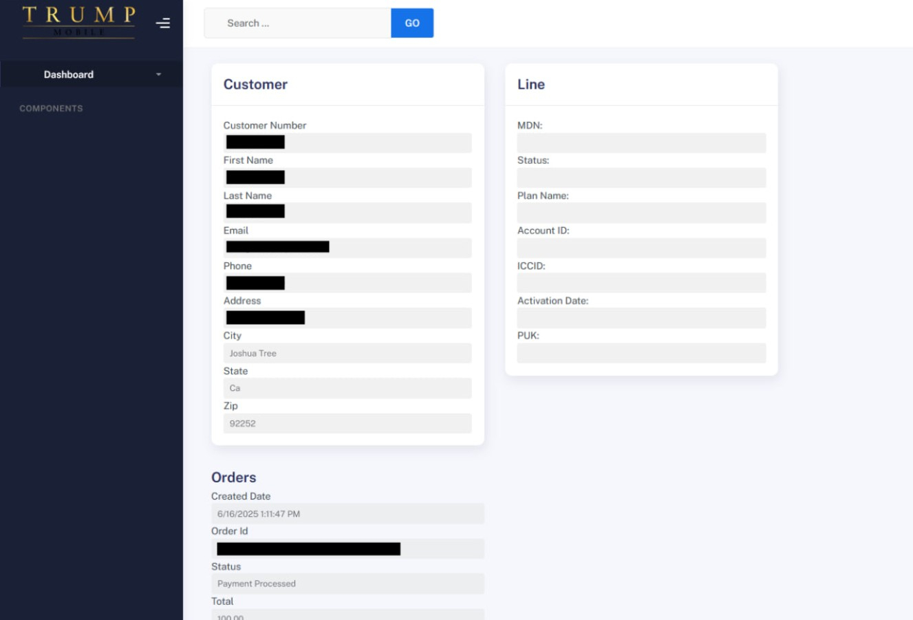 Trump Mobile data breach