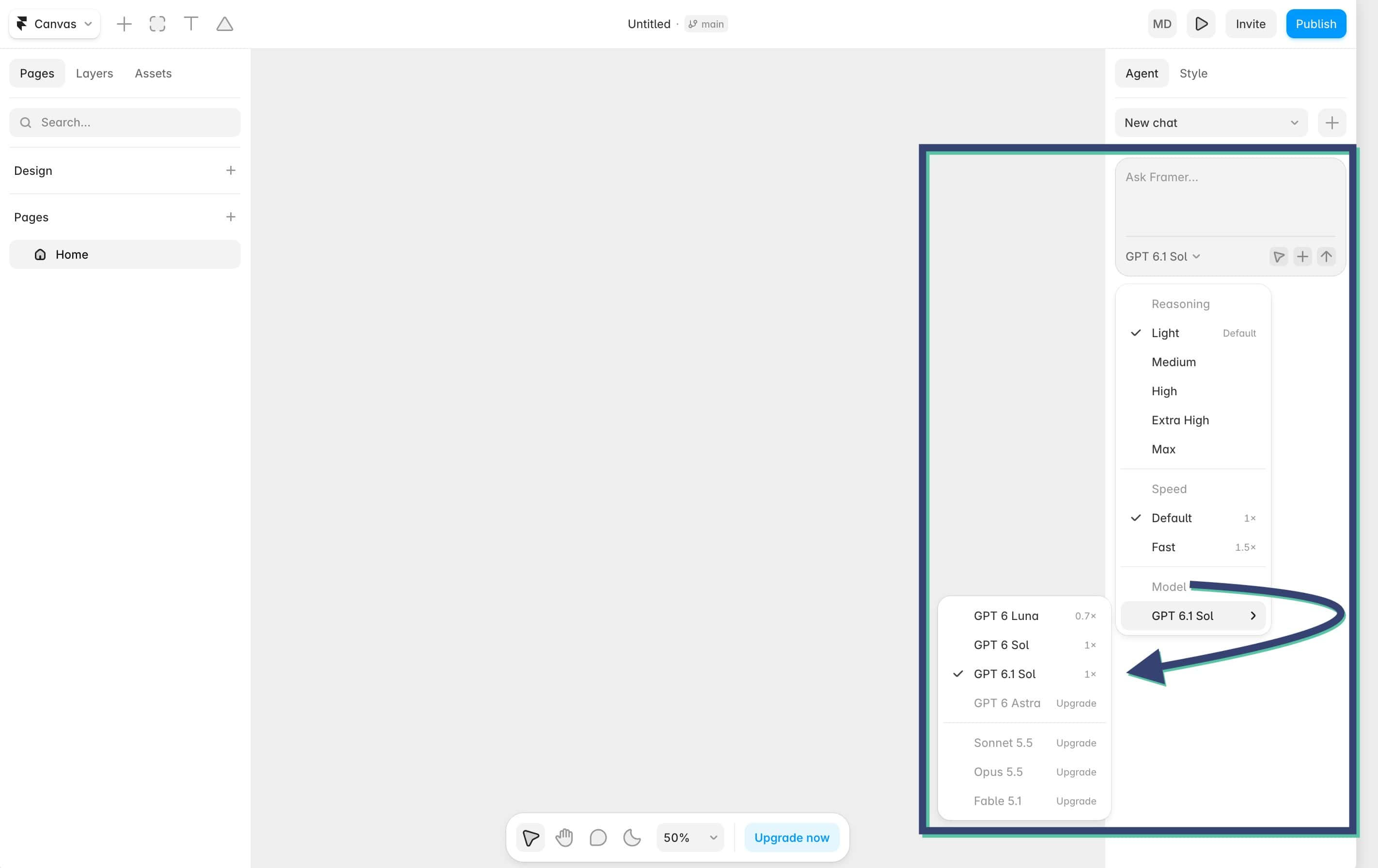 Framer lets you tailor your AI model